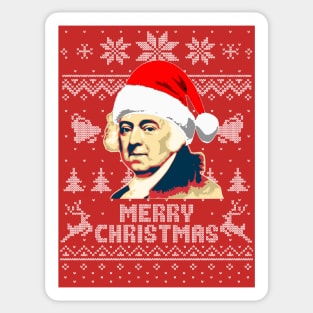 John Adams Merry Christmas Sticker